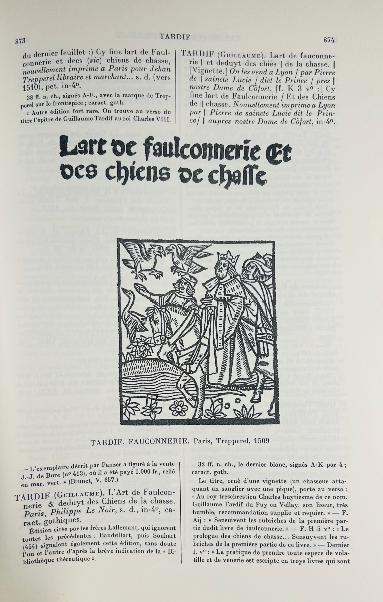 Thiebaud (j.) - Bibliography Of French Works On Hunting. Gibert Jeune, 1974, Paperback.-photo-2