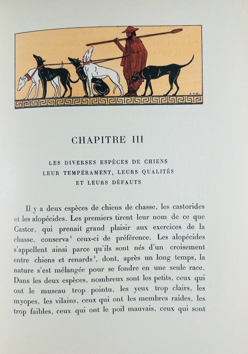 Xenophon - On Cynégetics, Or The Art Of Hunting. Roger Et Cie, 1911, Illustrations By Gillot.-photo-1