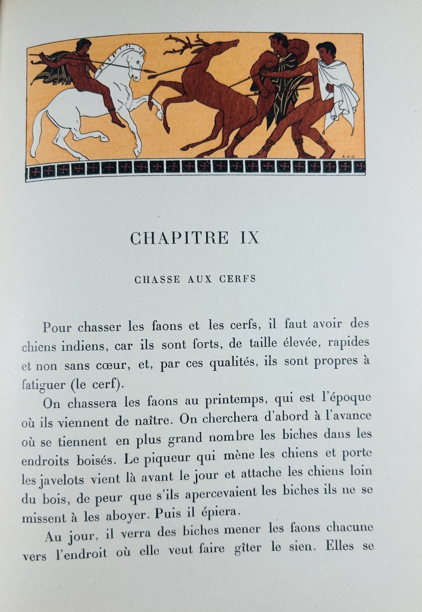 Xenophon - On Cynégetics, Or The Art Of Hunting. Roger Et Cie, 1911, Illustrations By Gillot.-photo-3