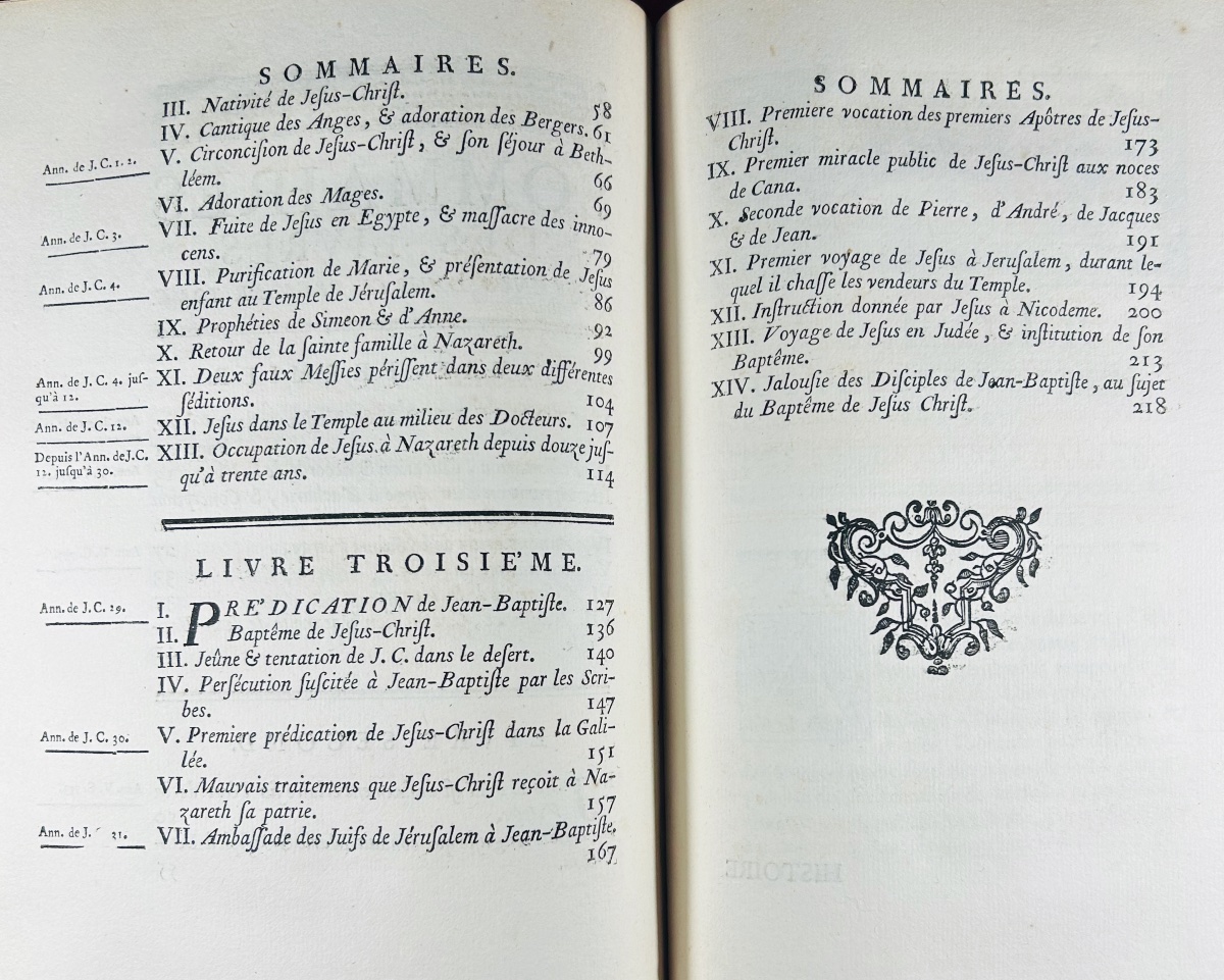 BERRUYER - Histoire du peuple de dieu. Neaulme, & Compagnie, 1755, reliure en maroquin rouge.-photo-7