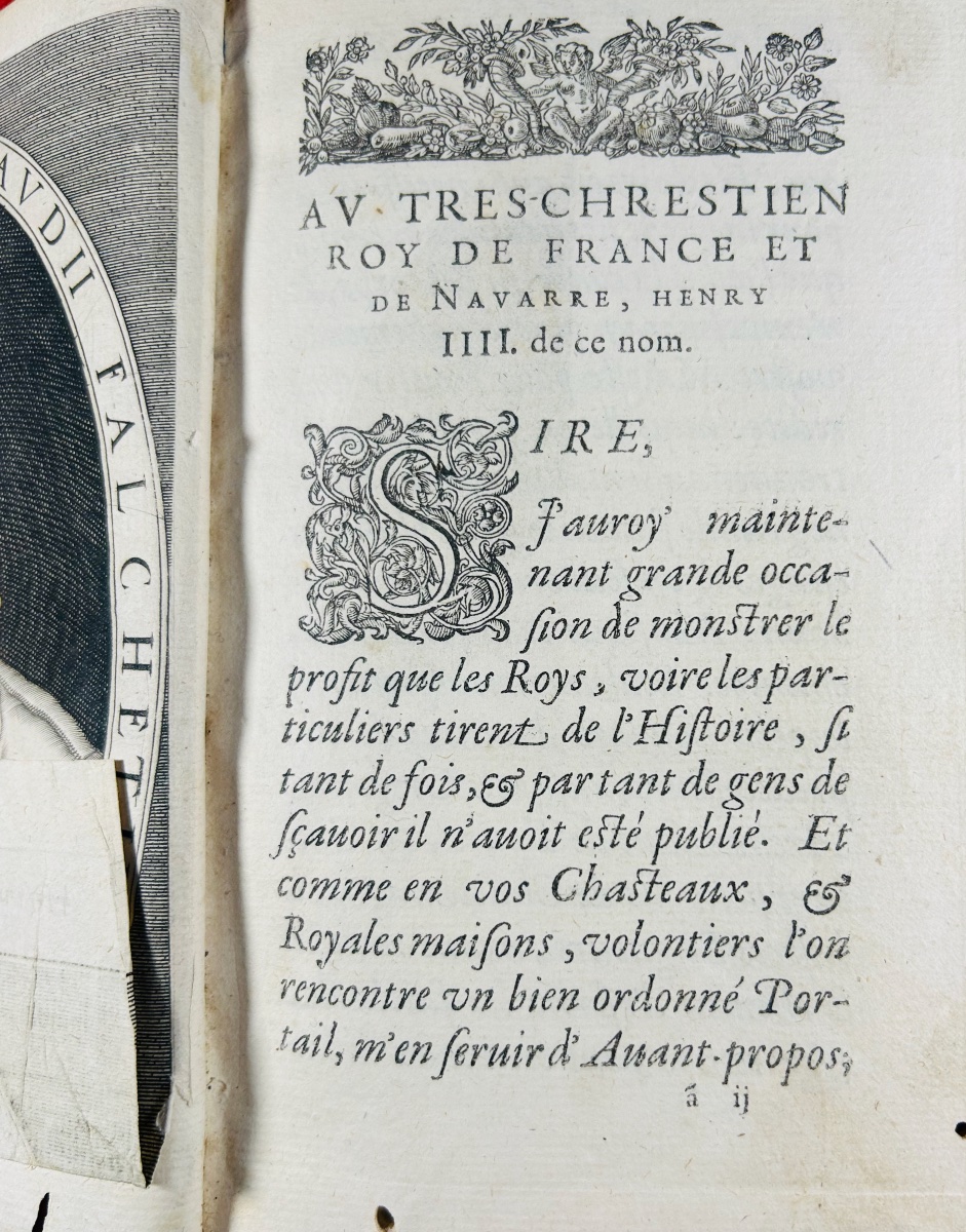 FAUCHET - Les antiquités gauloises et françoises. Chez Jérémie Perier, 1599. Reliure ancienne.-photo-5
