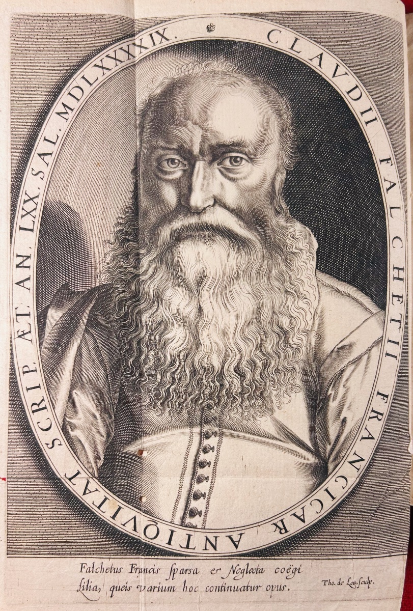 FAUCHET - Les antiquités gauloises et françoises. Chez Jérémie Perier, 1599. Reliure ancienne.