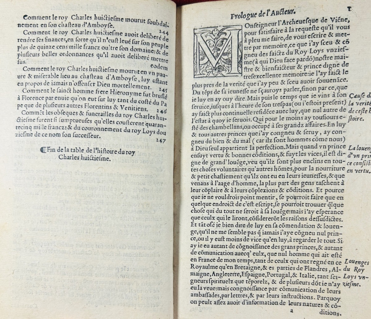 Comines  - Chronicle And History, Written And Compiled By The Late Sir Philippe De Commines. 1549.-photo-2