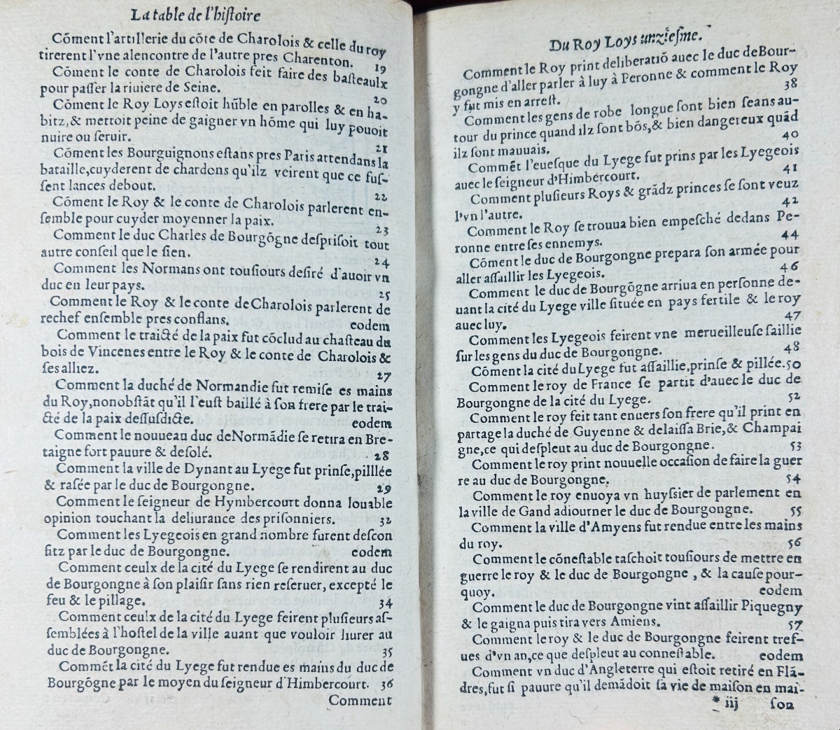 Comines  - Chronicle And History, Written And Compiled By The Late Sir Philippe De Commines. 1549.-photo-1