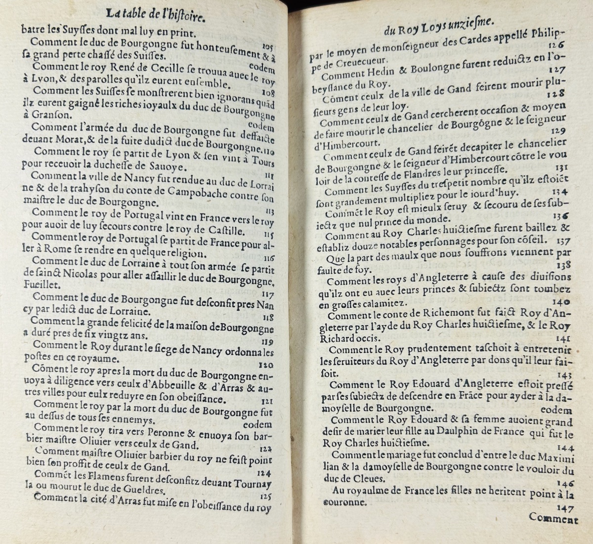 Comines  - Chronicle And History, Written And Compiled By The Late Sir Philippe De Commines. 1549.-photo-3