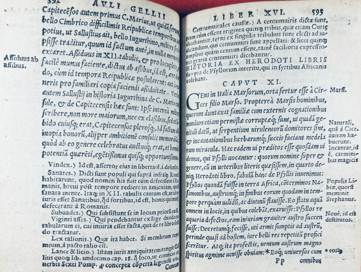 GELLE (Aulu) - Auli Gellii luctulentissimi scriptoris noctes atticae. Chez Gymnich, 1541.-photo-6