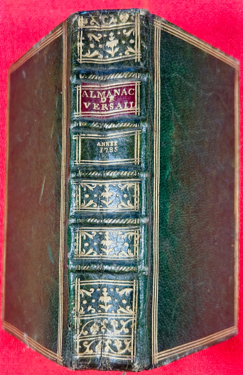 [versailles] - Almanac Of Versailles. Published By Blaizot, 1785. Bound In Full Green Morocco Leather.-photo-3