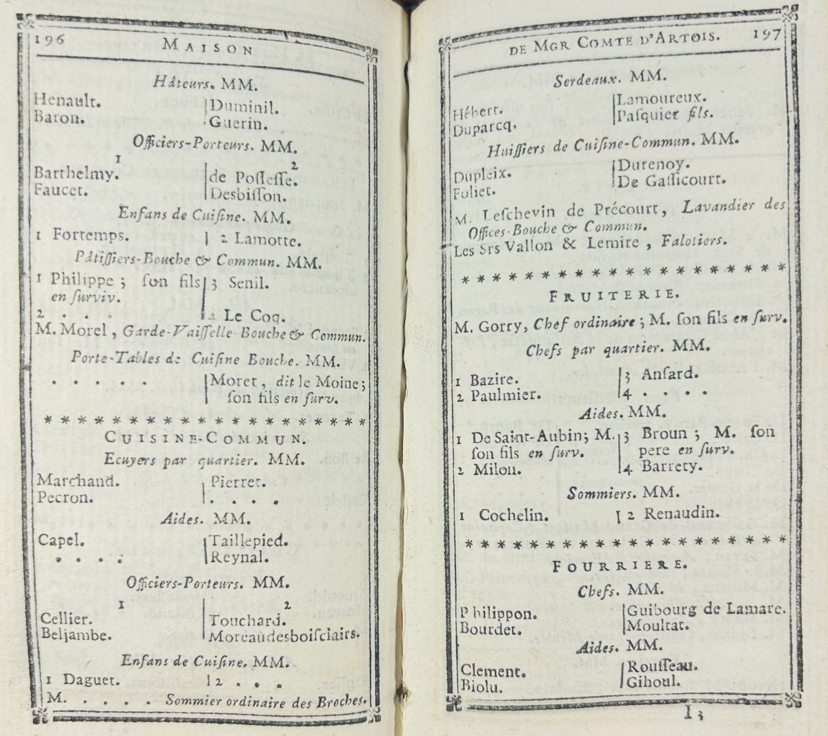 [versailles] - Almanac Of Versailles. Published By Blaizot, 1785. Bound In Full Green Morocco Leather.-photo-4