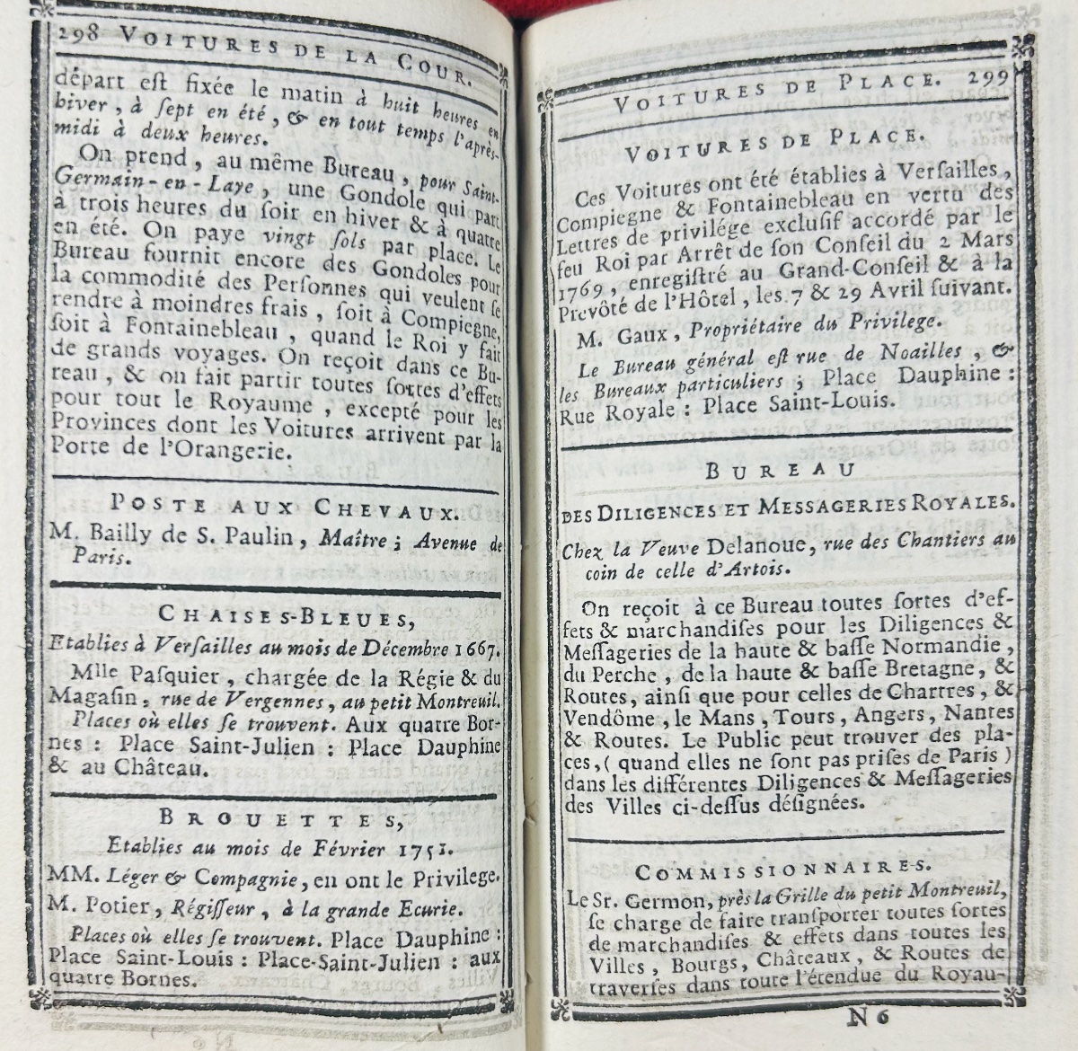 [versailles] - Almanac Of Versailles. Published By Blaizot, 1785. Bound In Full Green Morocco Leather.-photo-1