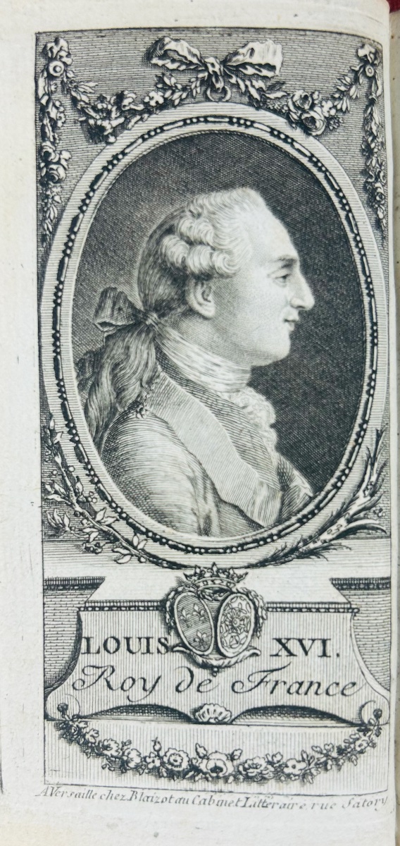 [versailles] - Almanac Of Versailles. Published By Blaizot, 1785. Bound In Full Green Morocco Leather.