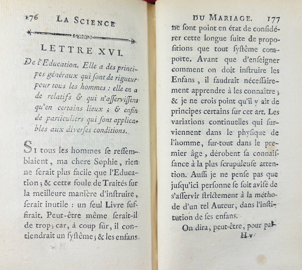 Cerfvol - *gamology, Or On The Education Of Girls Intended For Marriage*. Duchesne, 1772.-photo-2
