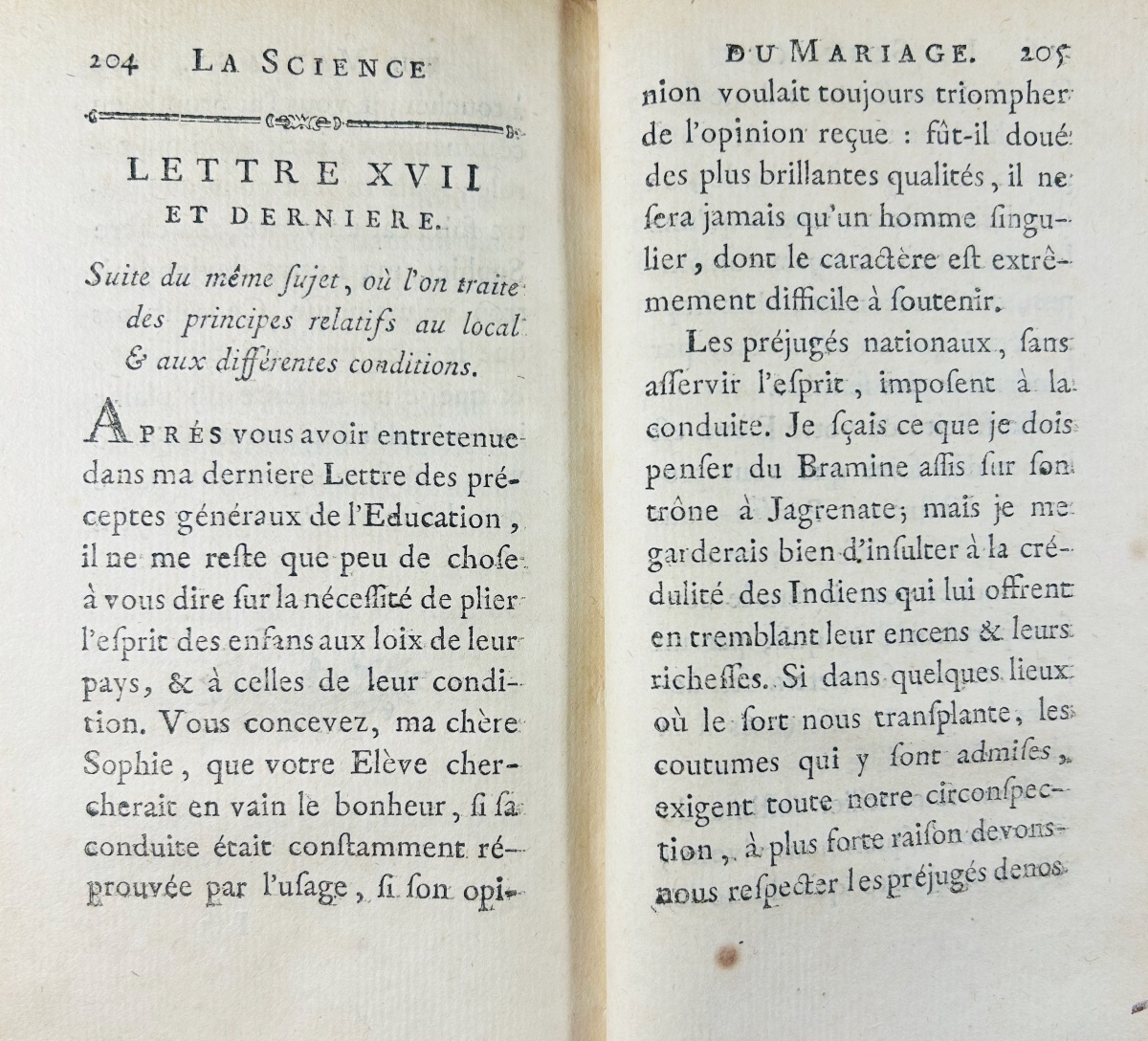 Cerfvol - *gamology, Or On The Education Of Girls Intended For Marriage*. Duchesne, 1772.-photo-3