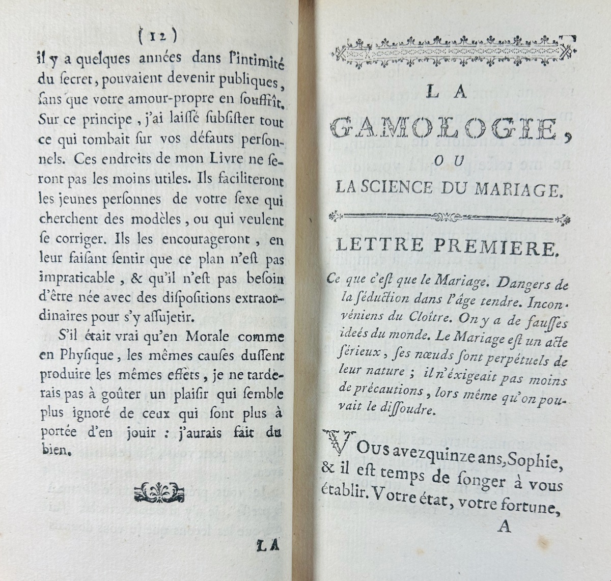 Cerfvol - *gamology, Or On The Education Of Girls Intended For Marriage*. Duchesne, 1772.-photo-4