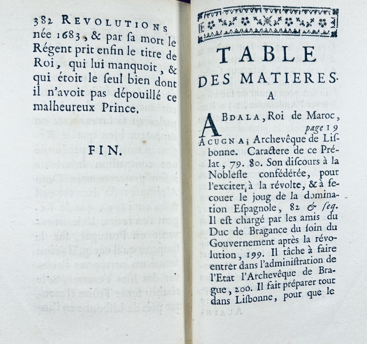 VERTOT (René Aubert de) - Révolutions de Portugal. Nyon, Didot, Quillau et Brocas, 1750.-photo-3