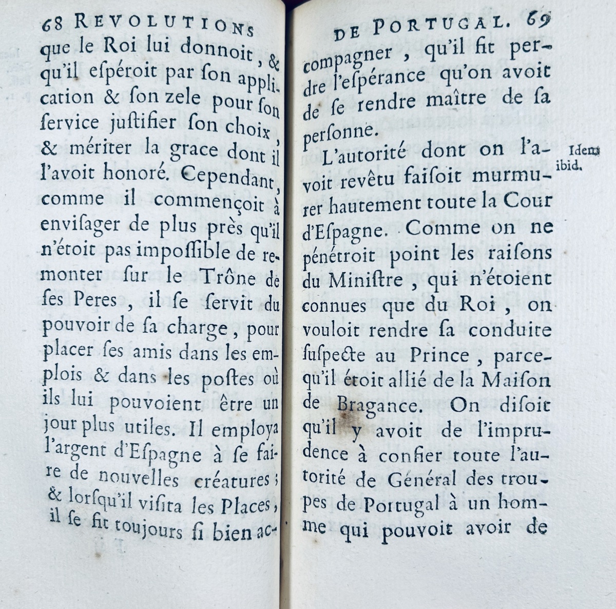 VERTOT (René Aubert de) - Révolutions de Portugal. Nyon, Didot, Quillau et Brocas, 1750.-photo-2
