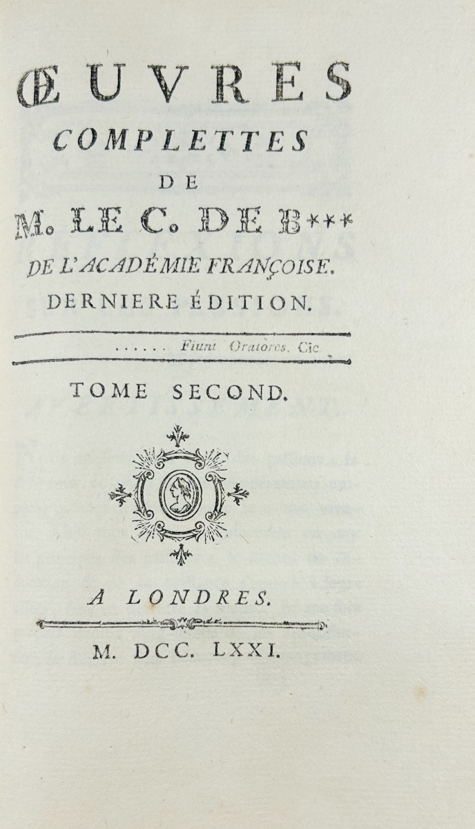 [bernis] - Complete Works, Followed By *the Friend Of Nature*. 1771, Beautiful Period Binding.-photo-4