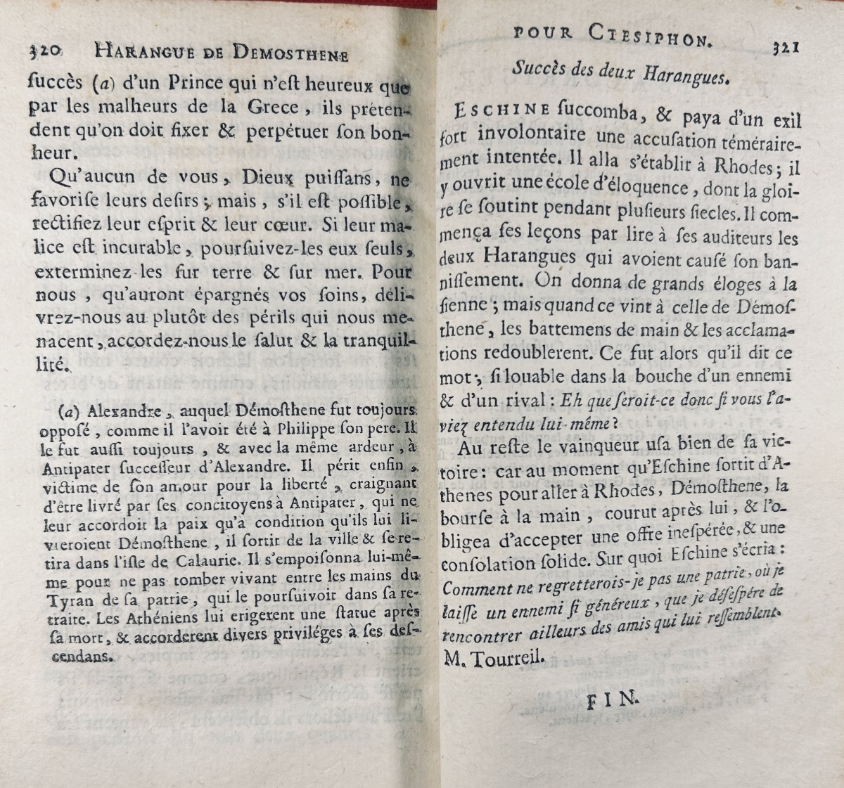 Auger - Speeches By Aeschines And Demosthenes On The Crown. 1768, Contemporary Binding.-photo-2