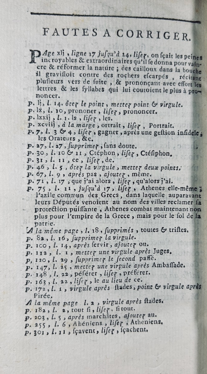 Auger - Speeches By Aeschines And Demosthenes On The Crown. 1768, Contemporary Binding.-photo-3