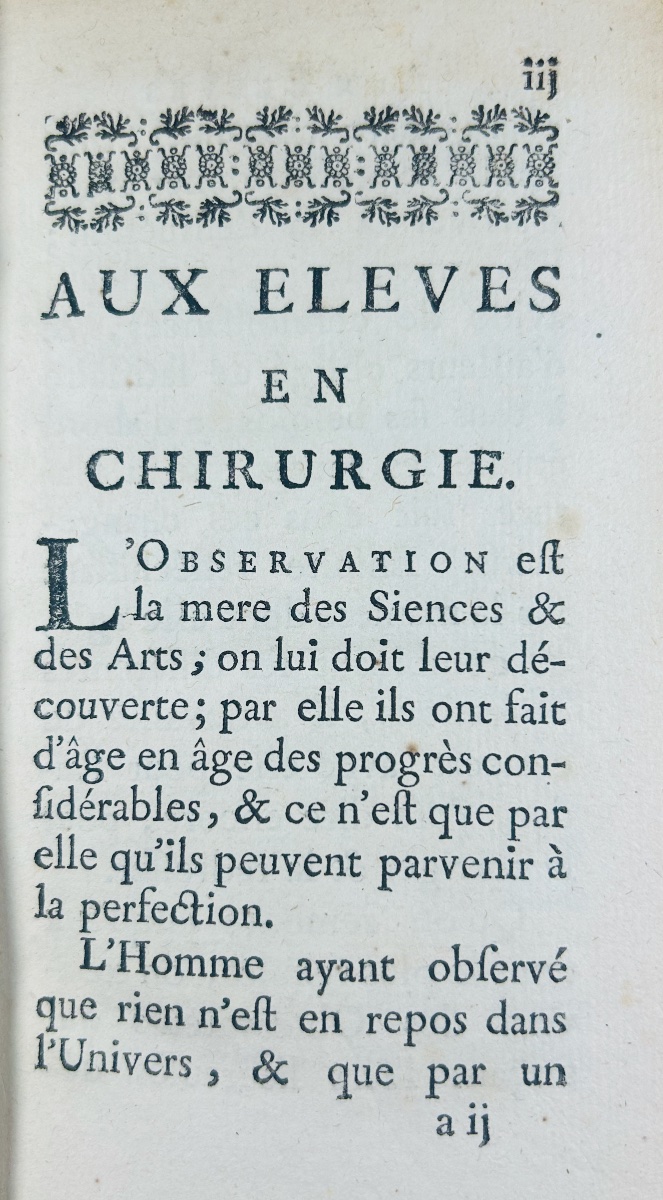 LE DRAN (Henry-François) - Observations de chirurgie. Chez Osmont, 1731, 2 volumes in-12.-photo-2
