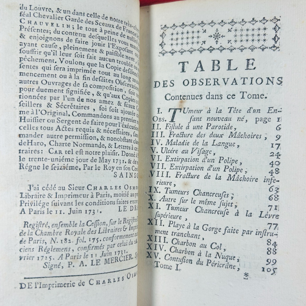 LE DRAN (Henry-François) - Observations de chirurgie. Chez Osmont, 1731, 2 volumes in-12.-photo-3