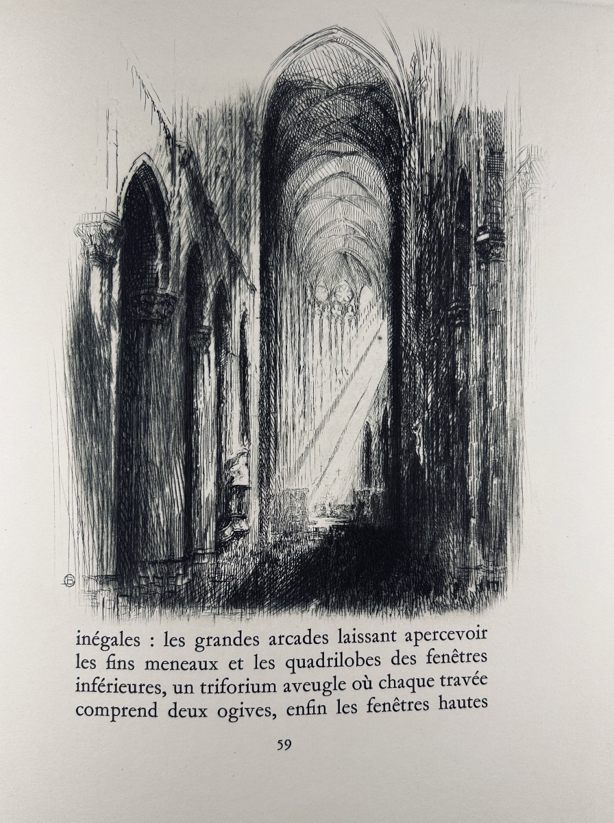[bouchery] - Durand-lefebvre (marie) - Cathedrals: From Chartres To Beauvais. 1950.-photo-1