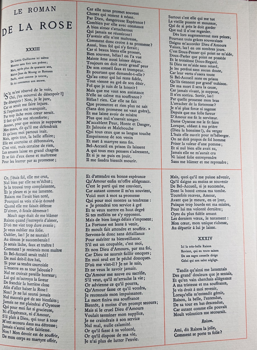 [HUBERT] - JEHAN DE MEUNG - Le roman de la Rose. Éditions de l'Ibis, 1969, reliure d'éditeur.-photo-8