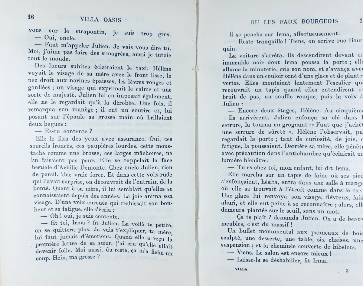 Dabit (eugène) - *villa Oasis, Or The Pseudo-bourgeois*. Paris: Gallimard, 1932, First Edition.-photo-2