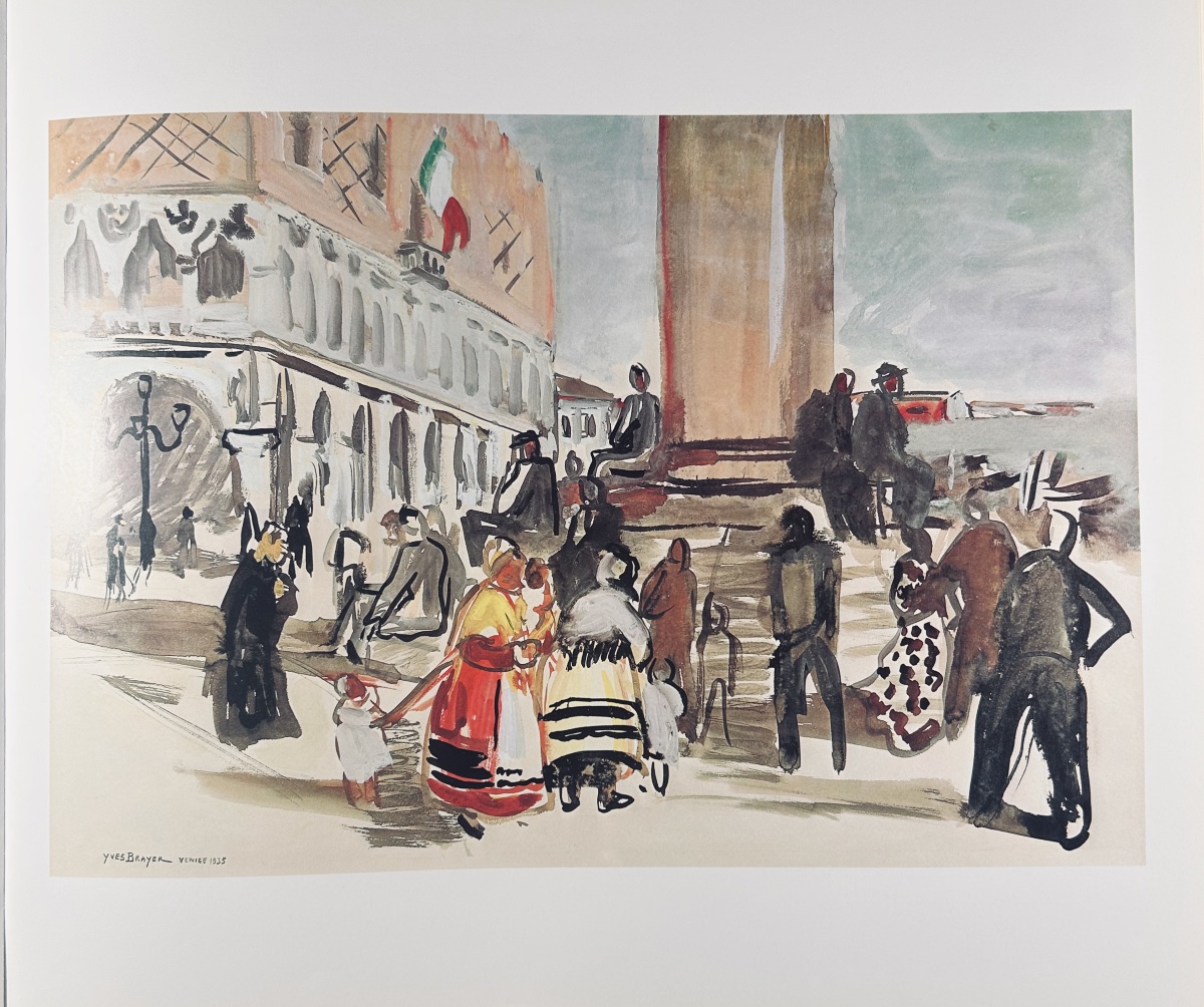 Brayer And Mazars - Watercolors. 1978, With An Accompanying Drawing Dated And Signed By Yves Brayer.-photo-4