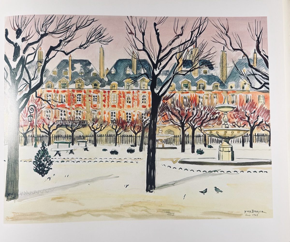 Brayer And Mazars - Watercolors. 1978, With An Accompanying Drawing Dated And Signed By Yves Brayer.-photo-2