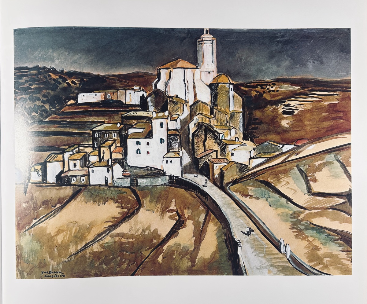 Brayer And Mazars - Watercolors. 1978, With An Accompanying Drawing Dated And Signed By Yves Brayer.-photo-4