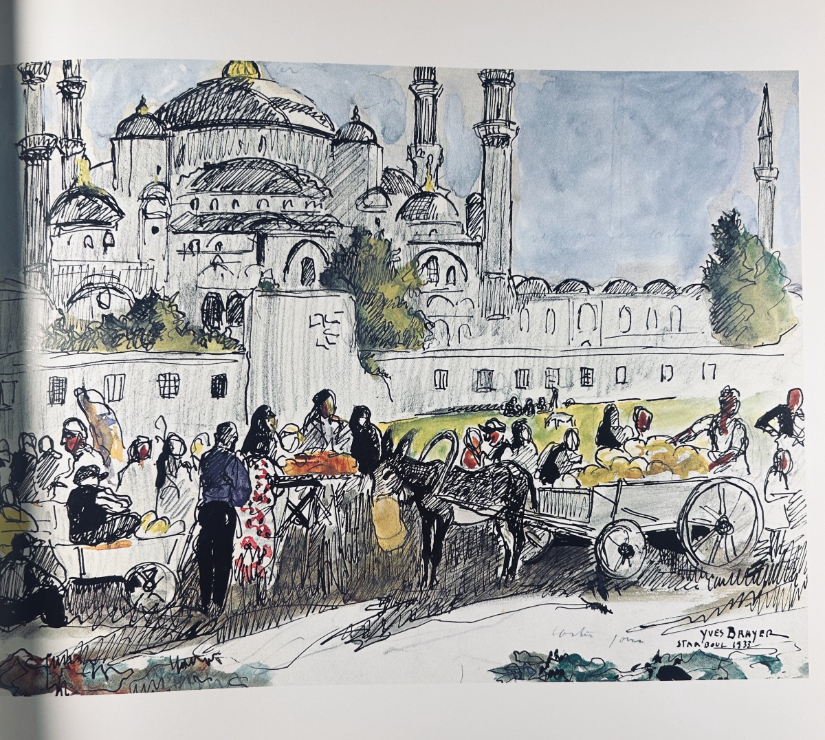 Brayer And Mazars - Watercolors. 1978, With An Accompanying Drawing Dated And Signed By Yves Brayer.-photo-7