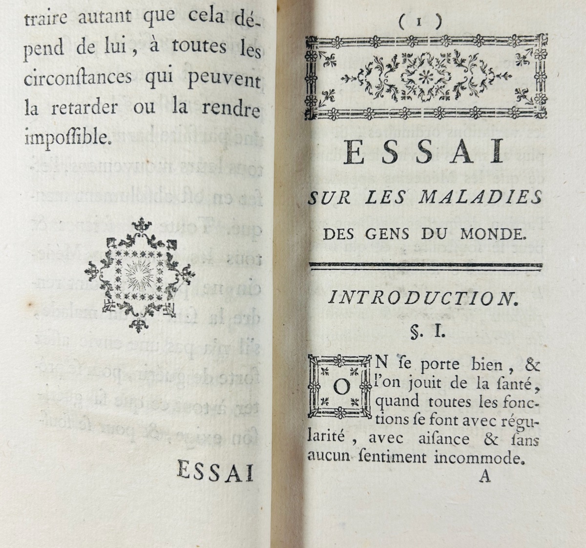 Tissot (samuel) - Essay On The Diseases Of The World's People. Lausanne: Published By Grasset, 1770.-photo-2