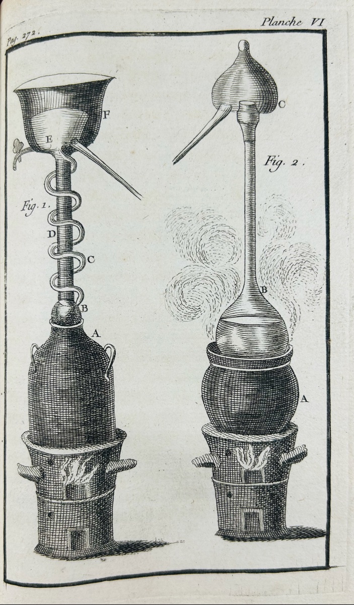 Poncelet (father Polycarpe) - The Chemistry Of Taste And Smell. Published By Le Mercier, 1755, 7 Plates-photo-3