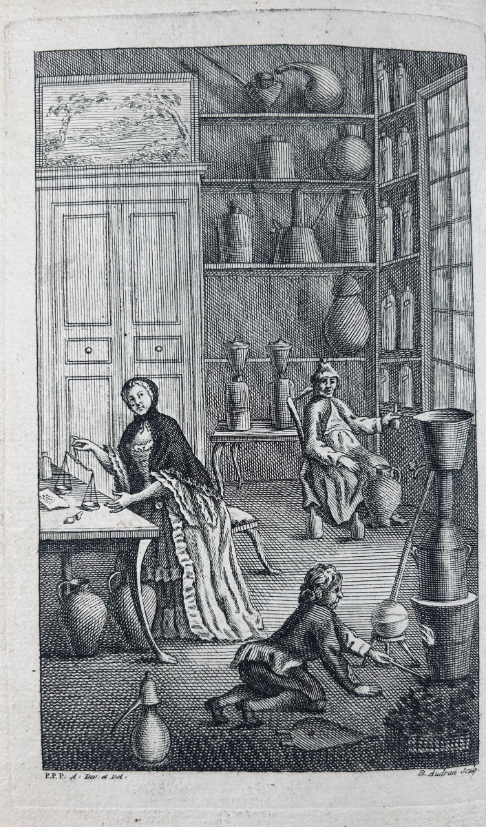 Poncelet (father Polycarpe) - The Chemistry Of Taste And Smell. Published By Le Mercier, 1755, 7 Plates