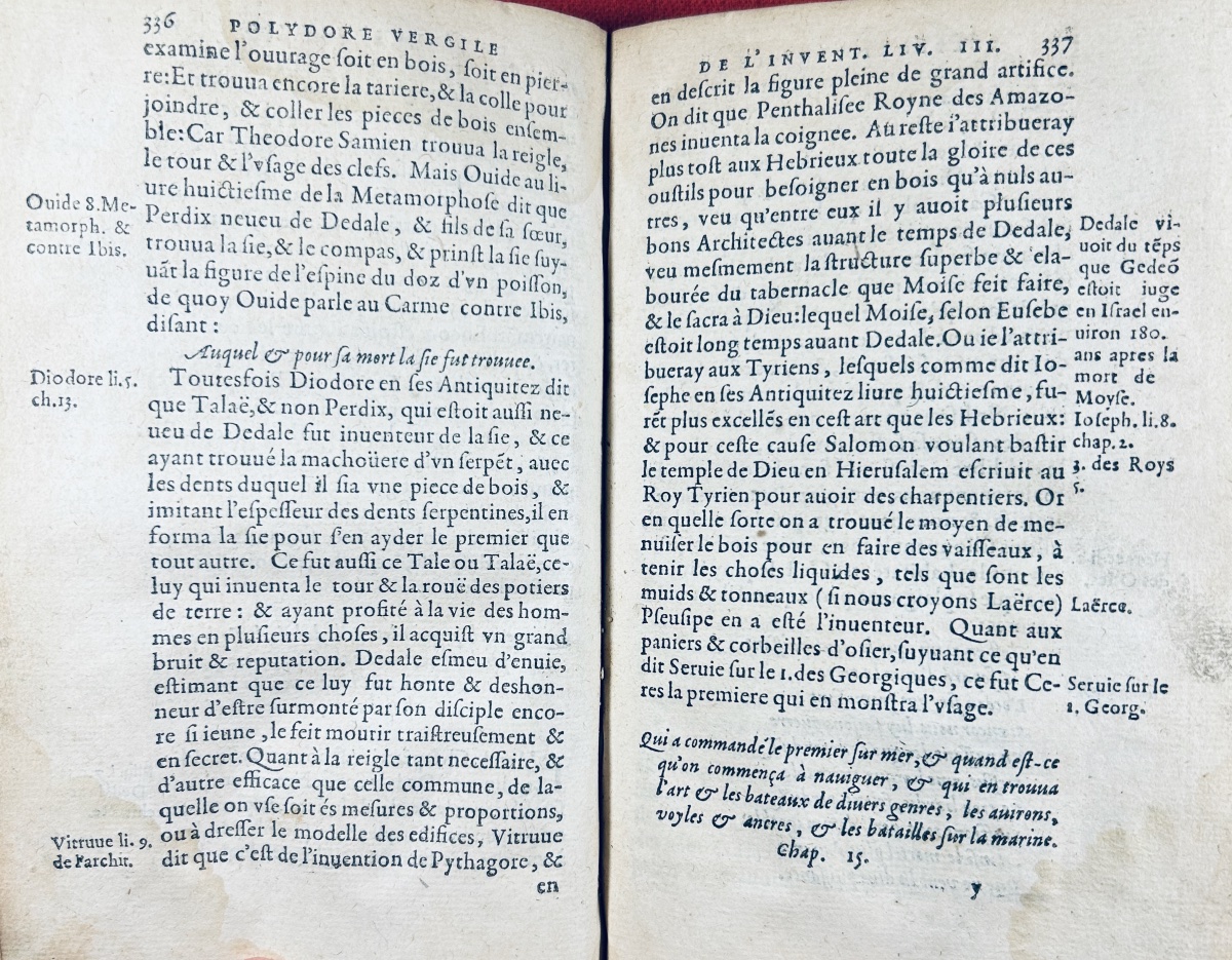Belleforest And Polydore Vergile - *memoirs And History Of Origins*. Le Mangnier, 1582.-photo-2
