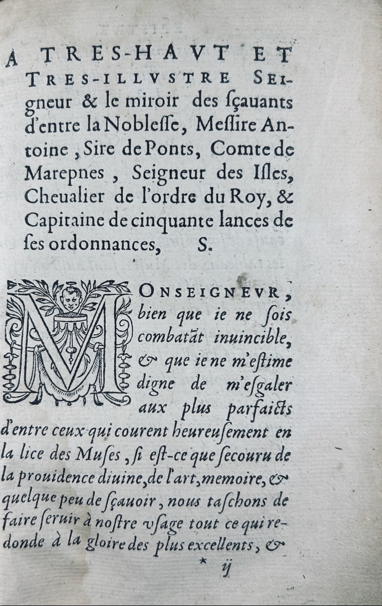Belleforest And Polydore Vergile - *memoirs And History Of Origins*. Le Mangnier, 1582.-photo-7