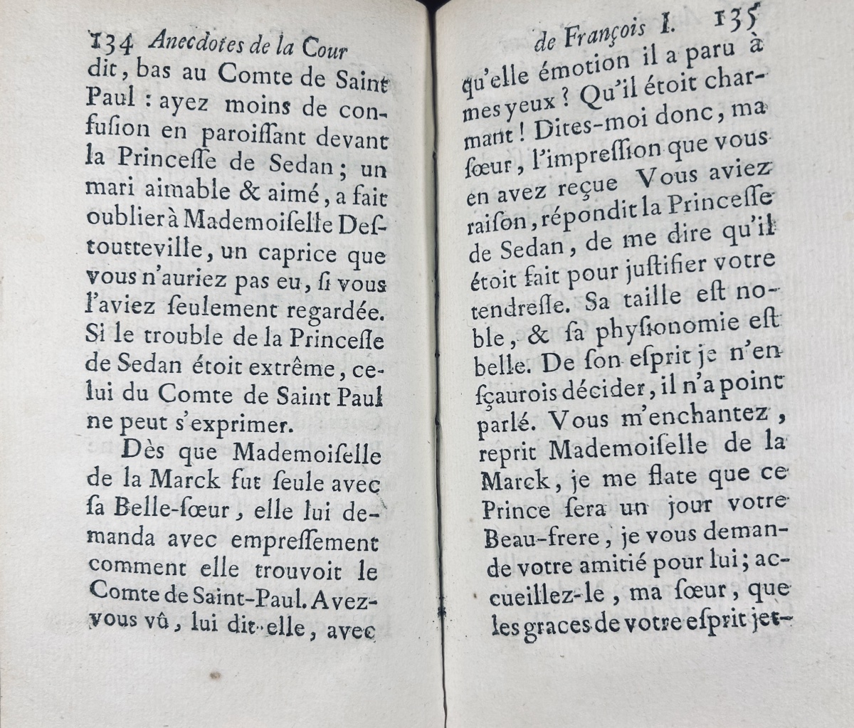 LUSSAN ( Marguerite de) - Anecdotes de la cour de François I. Chez Nourse, 1748, 3 volumes.-photo-1