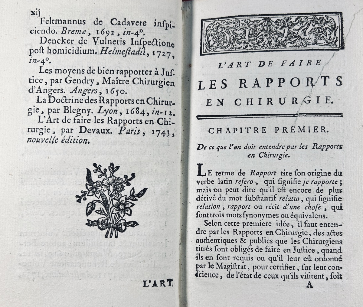 Devaux (jean) - The Art Of Writing Surgical Reports. Published By d'Houry, 1746. Original Binding.-photo-3