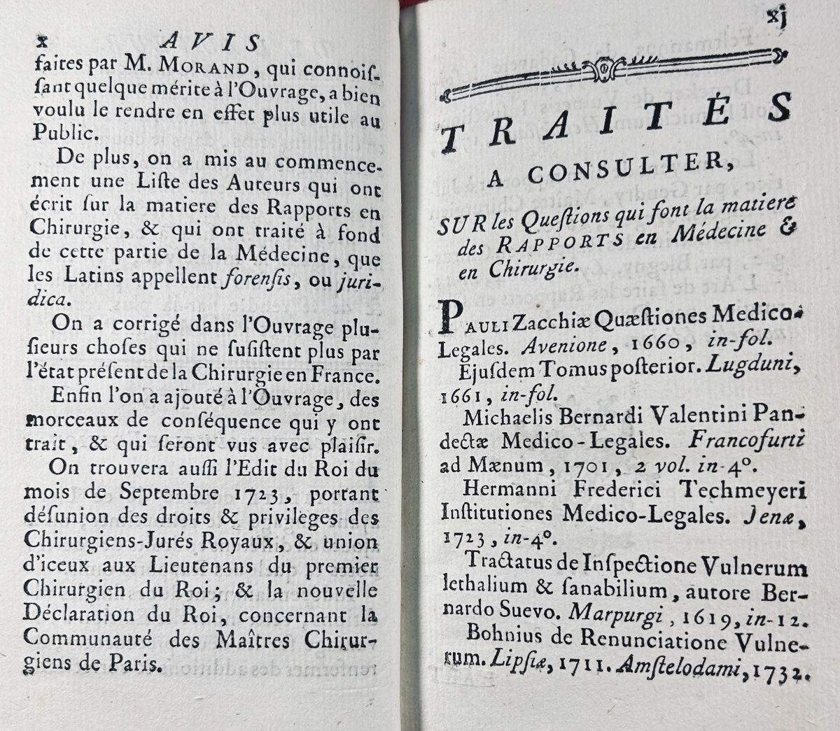Devaux (jean) - The Art Of Writing Surgical Reports. Published By d'Houry, 1746. Original Binding.-photo-4