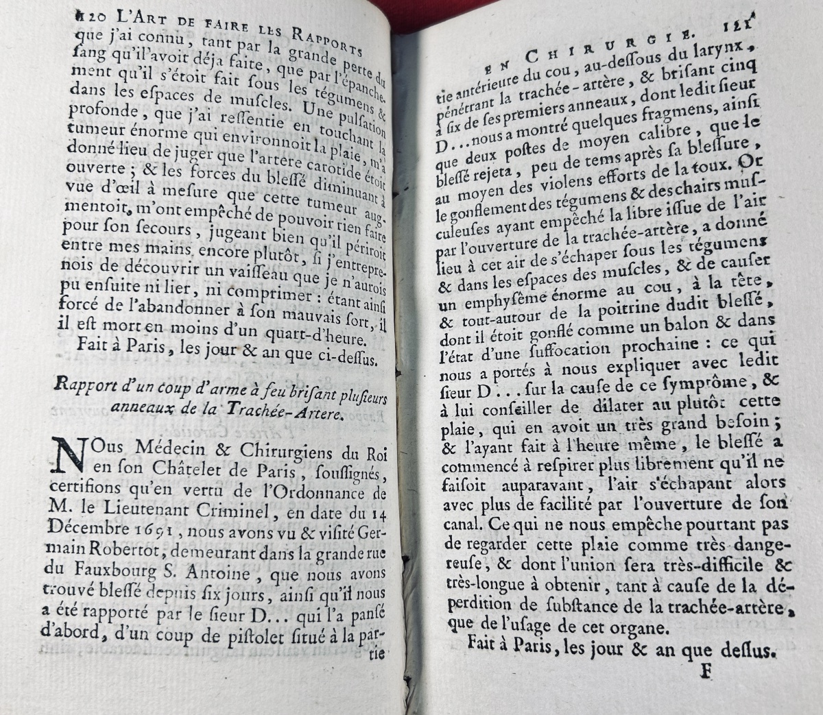 Devaux (jean) - The Art Of Writing Surgical Reports. Published By d'Houry, 1746. Original Binding.-photo-2