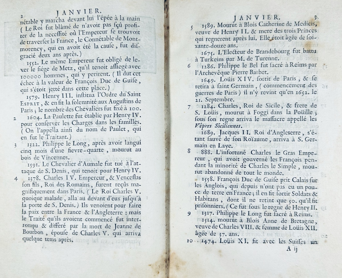 Valerot - A Journal Of France, Containing Daily... Published By Delatour And Pierre, 1722.-photo-2