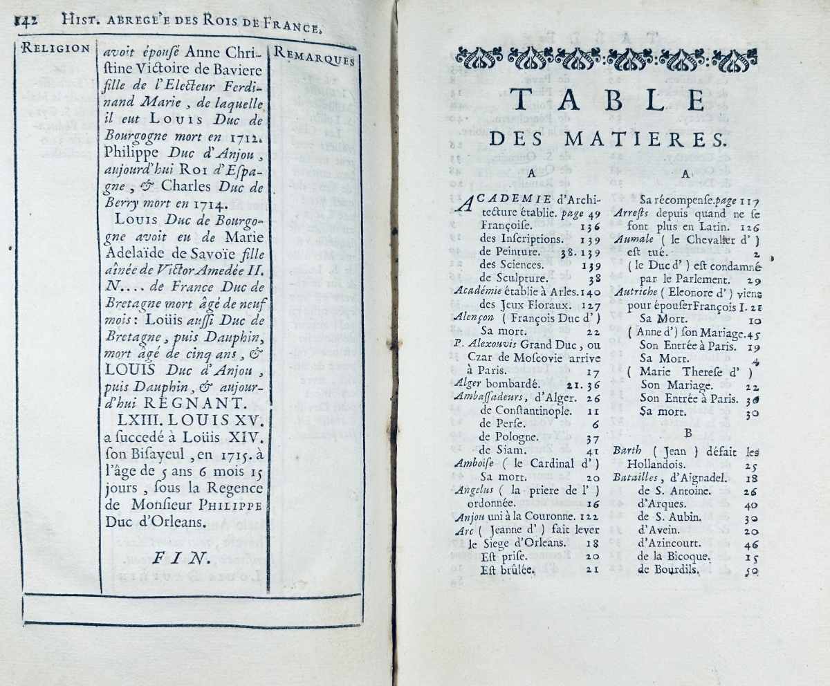 Valerot - A Journal Of France, Containing Daily... Published By Delatour And Pierre, 1722.-photo-6