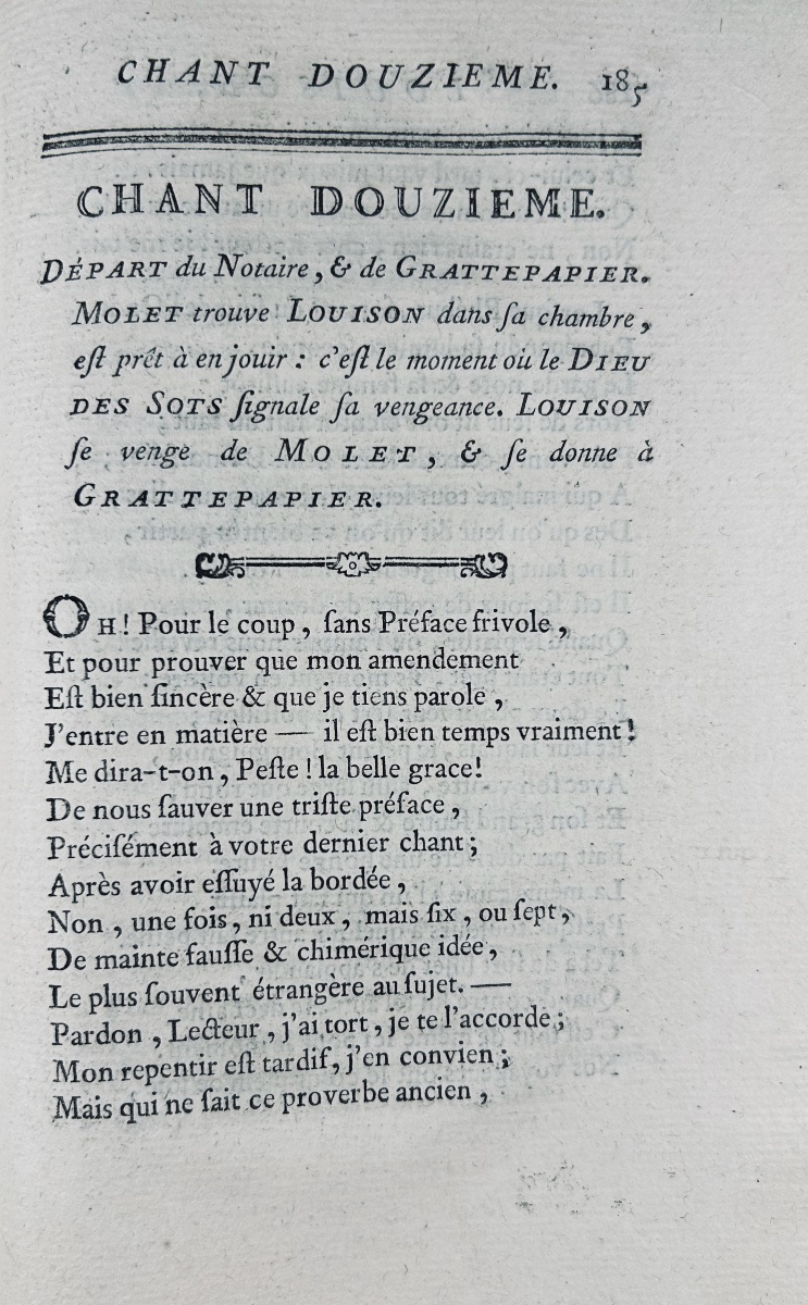 Du Congé Dubreuil—*the Maiden Of Paris*, A Poem In Twelve Cantos And In Verse. London, 1776. -photo-3