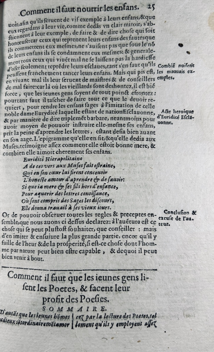 Plutarch - The Moral Works Of Plutarch. Geneva: Stoer, 1621, In A Contemporary Binding.-photo-4