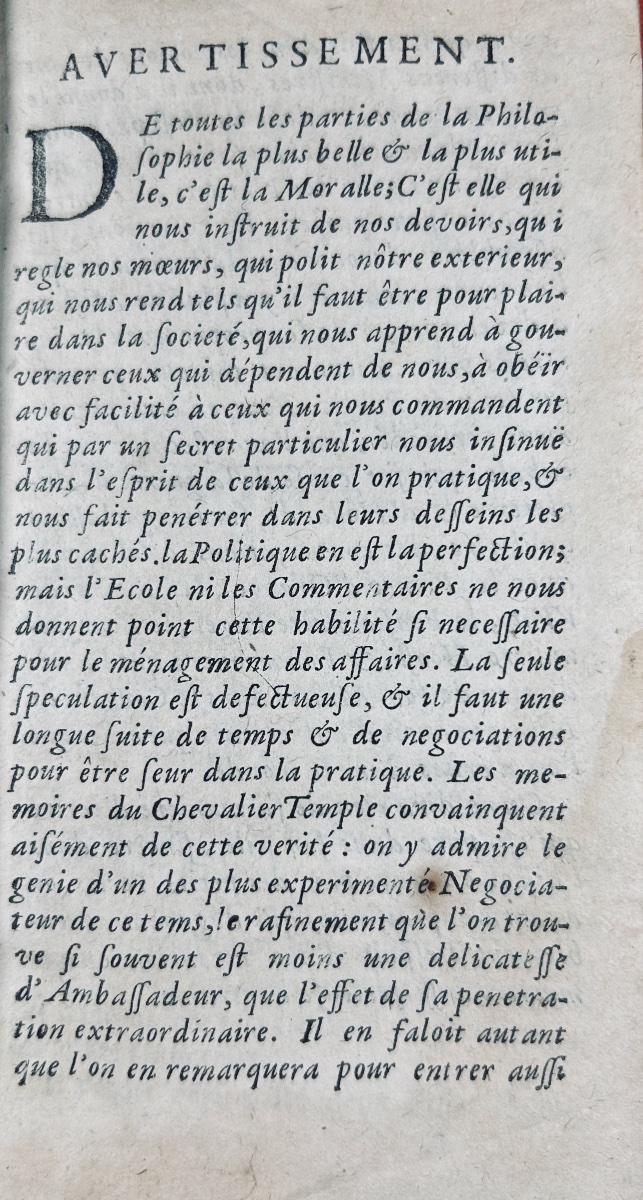 Temple (william) - Memoirs Of What Happened In Christendom. Published By Moetjens, 1692.-photo-3