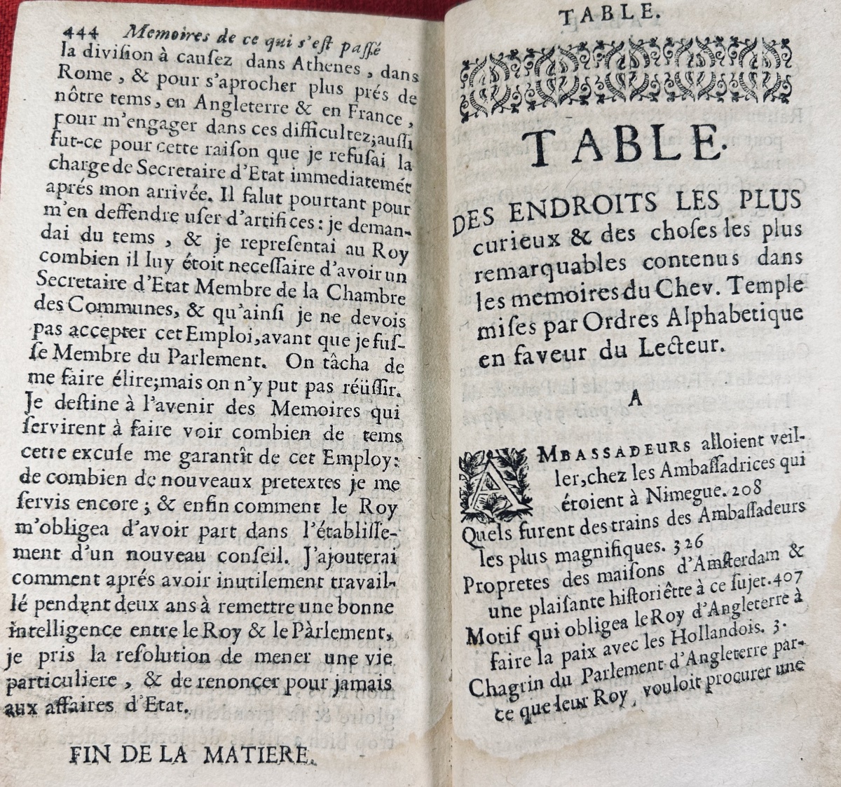 Temple (william) - Memoirs Of What Happened In Christendom. Published By Moetjens, 1692.-photo-5