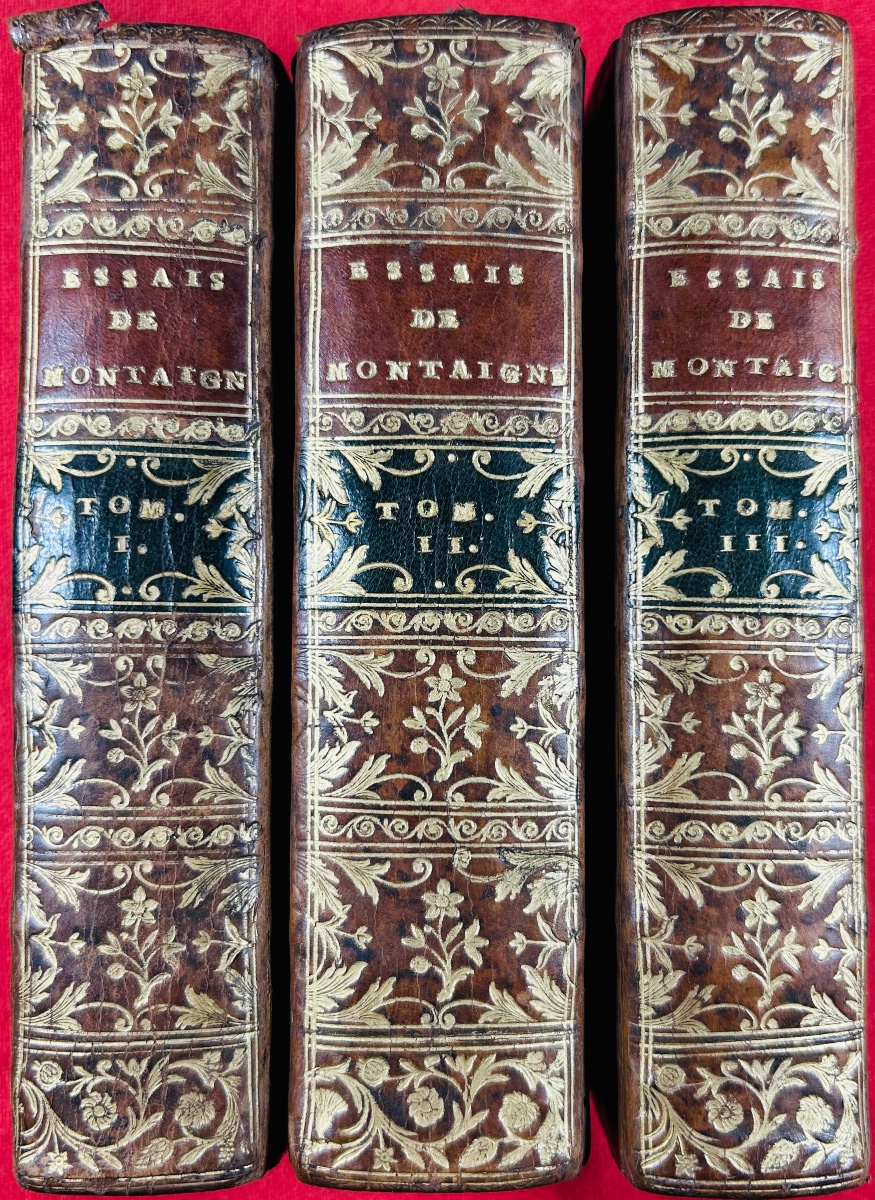 MONTAIGNE (Michel de) - Les essais de Michel, seigneur de Montaigne. Chez Journel, 1669. 3 vol.-photo-4