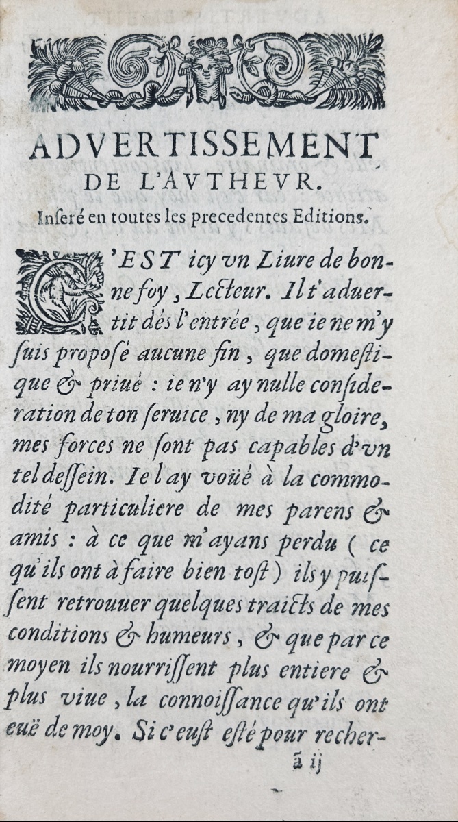 MONTAIGNE (Michel de) - Les essais de Michel, seigneur de Montaigne. Chez Journel, 1669. 3 vol.-photo-1