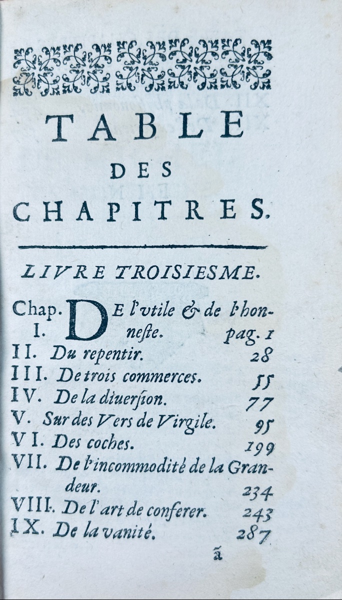 MONTAIGNE (Michel de) - Les essais de Michel, seigneur de Montaigne. Chez Journel, 1669. 3 vol.-photo-2