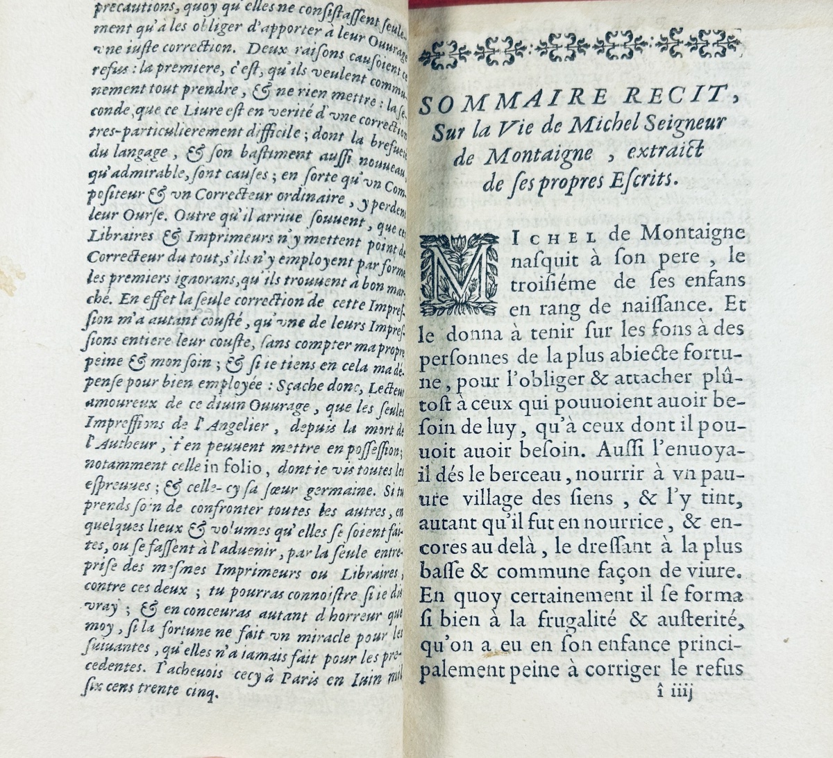MONTAIGNE (Michel de) - Les essais de Michel, seigneur de Montaigne. Chez Journel, 1669. 3 vol.-photo-5